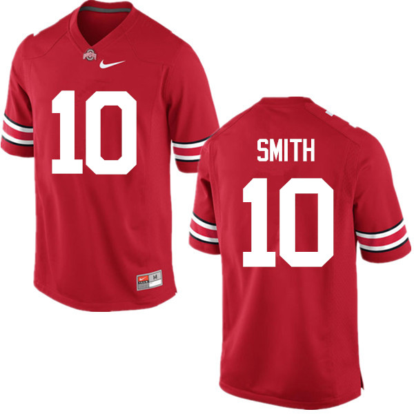 Men Ohio State Buckeyes #10 Troy Smith College Football Jerseys Game-Red